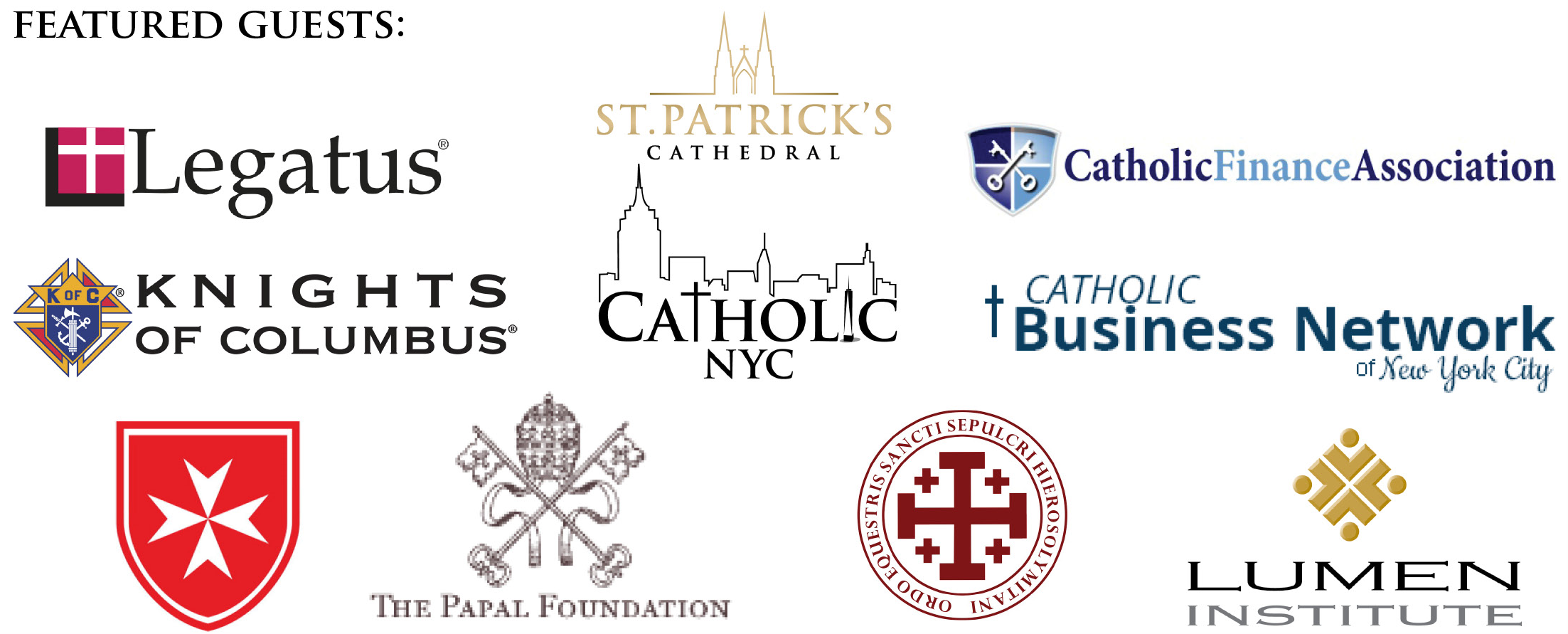 Catholic Finance Association Cardinal's Pinstripe Mass for Business Professionals 2017